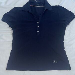 Burberry Women's Dark Blue Button Down Shirt